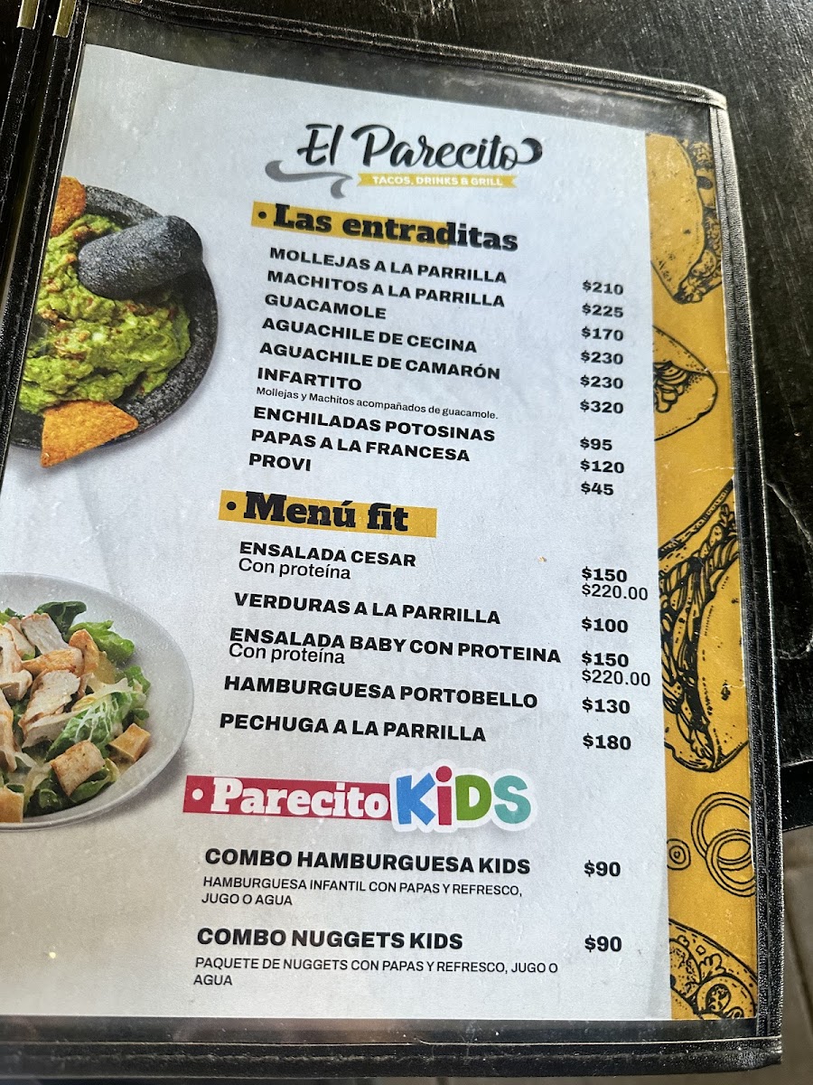 El Parecito Menu - Image 1