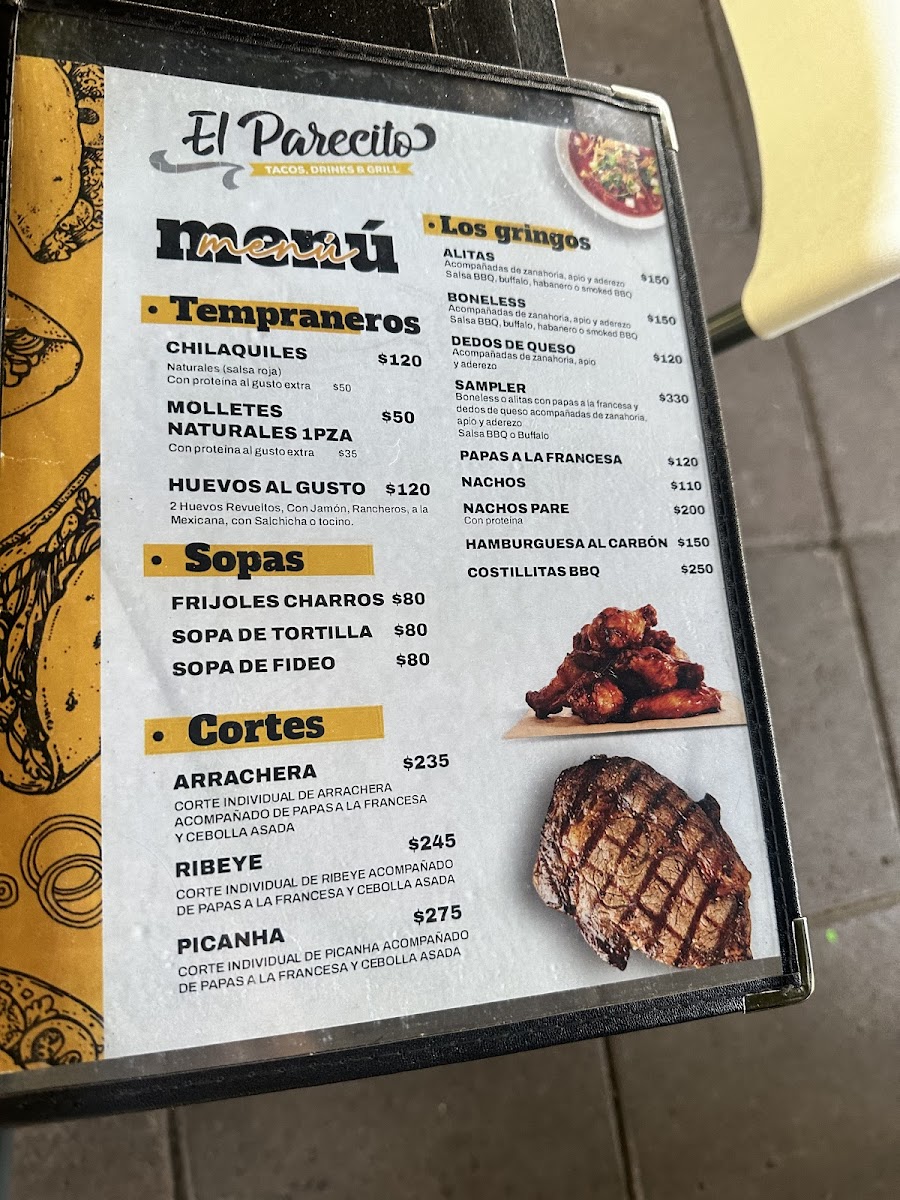 El Parecito Menu - Image 2