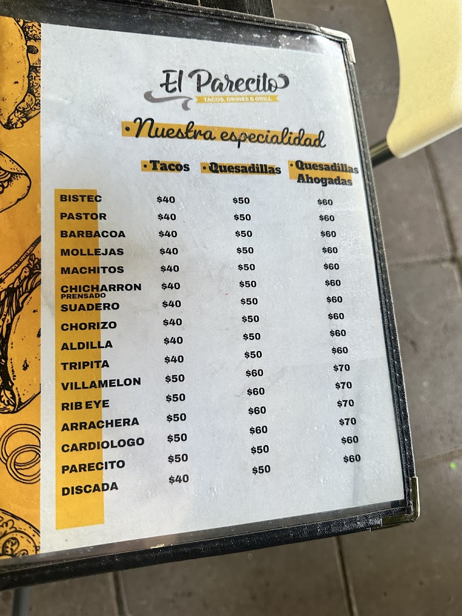 El Parecito Menu - Image 5