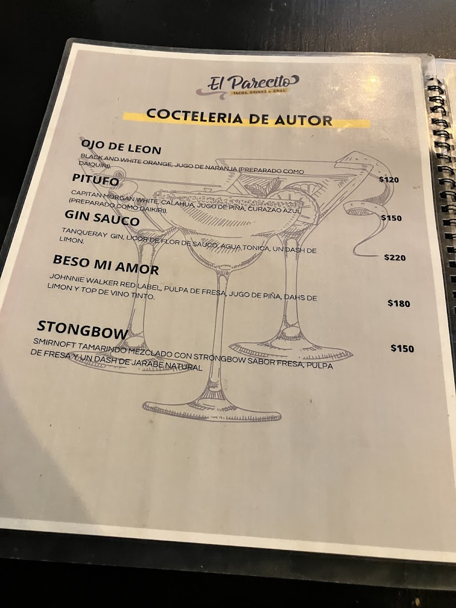 El Parecito Menu - Image 6